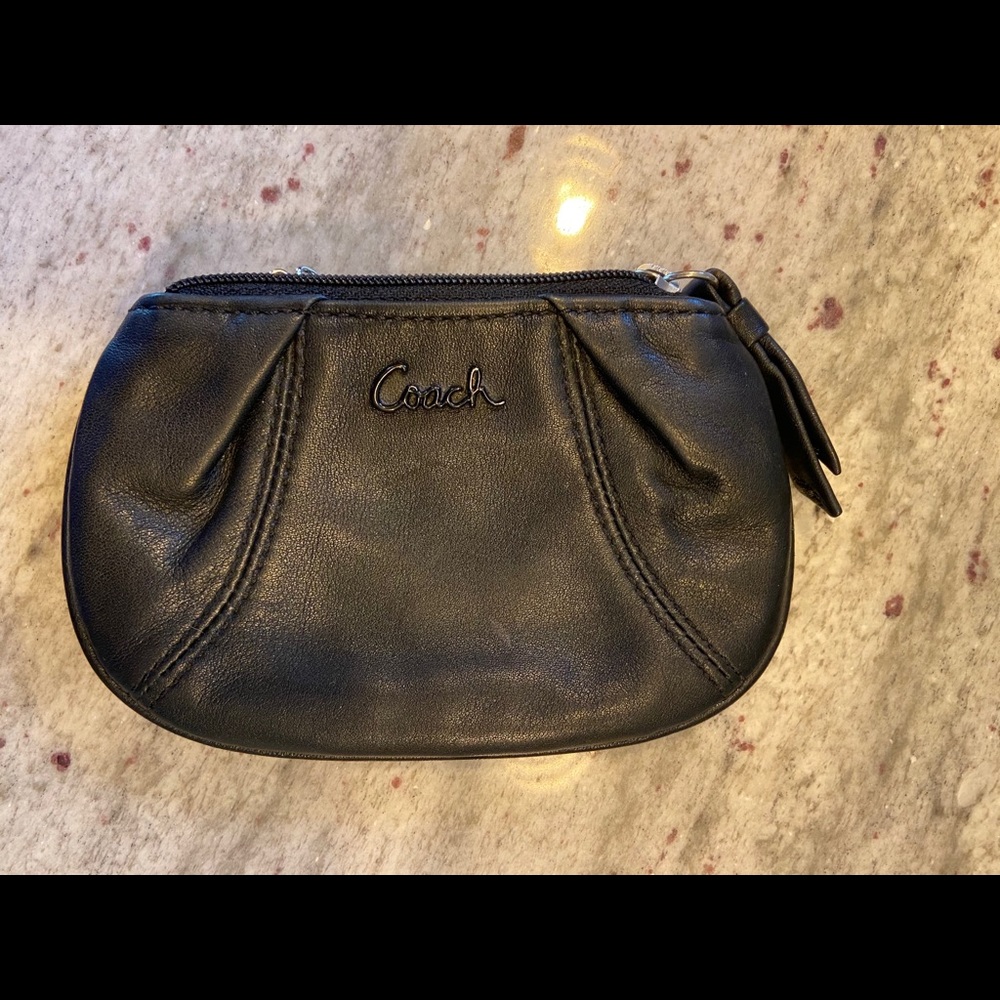 Coach coin purse/card case in black